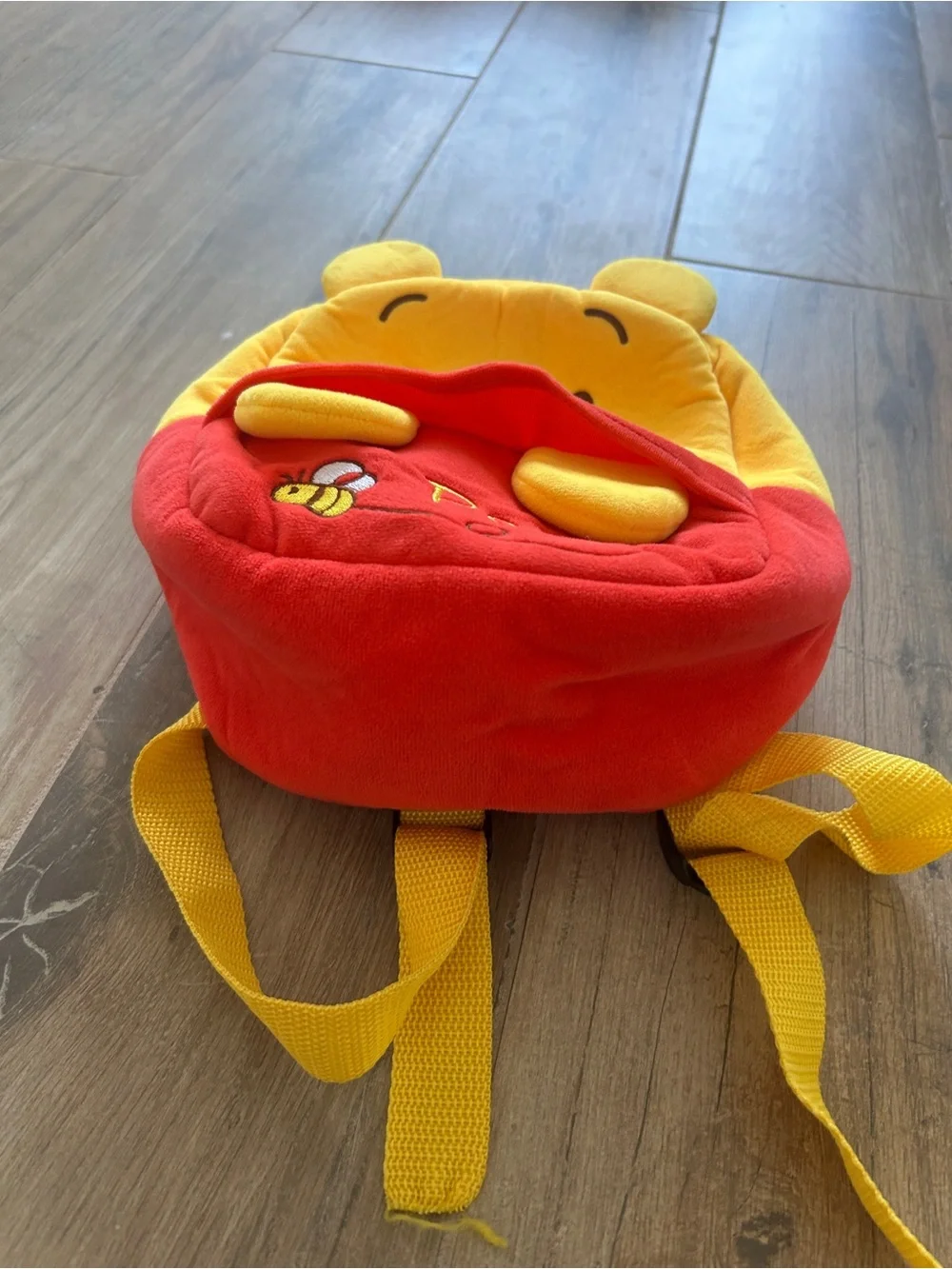 Yellow & Red Winnie the Pooh Plush Kids Backpack